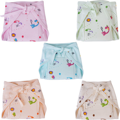 MW PRINTS Cotton Hosiery Printed Cushioned Padded Nappy/Langot For 0-6 Months Baby