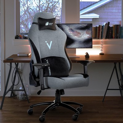 GREEN SOUL Vision Multi-Functional Ergonomic Chair|Gaming & WFH|Memory Foam|4D Armrest Gaming Chair(Grey)