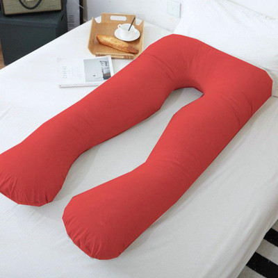 Cashmera Upgrade Model Pregnancy Pillow Microfibre Solid Pregnancy Pillow Pack of 1(Maroon)