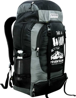 aob UNISEX WaterProof Mountain Rucksack/Hiking/Trekking/Camping Bag/Backpack Travel 70 L Backpack(Grey)