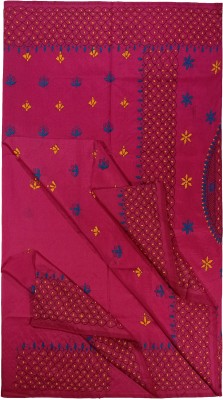 PAL BASTRALAYA Embroidered Kantha Art Silk Saree(Pink)