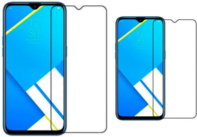 Nathaccessories Edge To Edge Tempered Glass for OPPO A1K / REDMI A3 / REALME C2(Pack of 2)