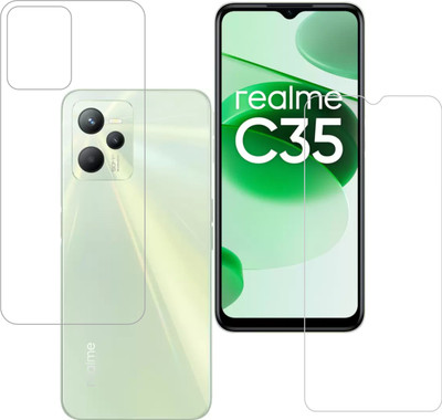 Vatsin Front and Back Screen Guard for Realme C35(Pack of 2)