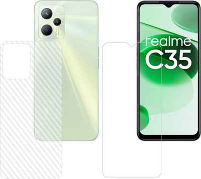 Vatsin Front and Back Screen Guard for Realme C35(Pack of 2)