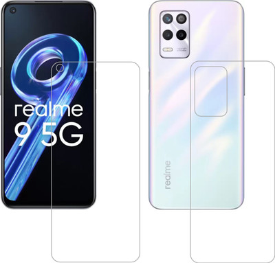 Vatsin Front and Back Tempered Glass for Realme 9 5G(Pack of 2)