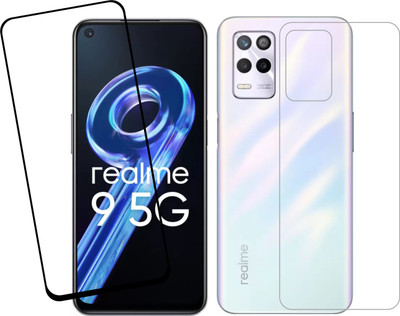 Vatsin Front and Back Tempered Glass for Realme 9 5G(Pack of 2)