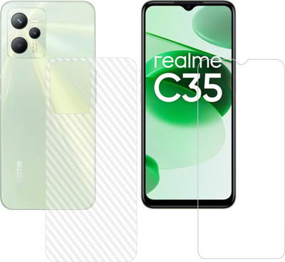 Ten To 11 Front and Back Tempered Glass for Realme C35(Pack of 2)