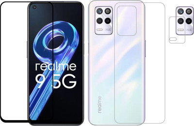 Vatsin Front and Back Tempered Glass for Realme 9 5G(Pack of 3)