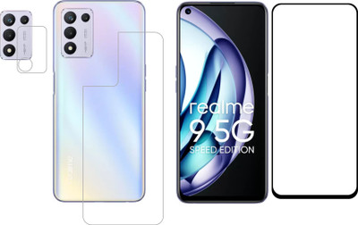 Vatsin Front and Back Tempered Glass for Realme 9 5G SE(Pack of 3)