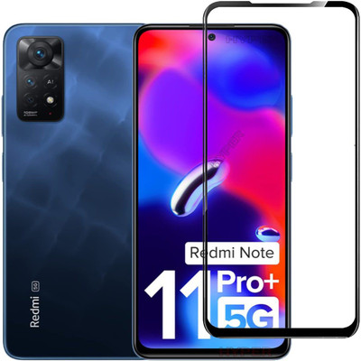 Gorilaa Edge To Edge Tempered Glass for Edge to Edge full screen coverage 11D tempered glass for Redmi Note 11 Pro Plus 5G (BLACK) (Pack of 1)(Pack of 1)
