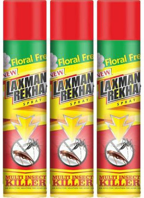Laxman Rekha Floral Fresh Multi Insect Killer Spary Fresh(3 x 200 ml)