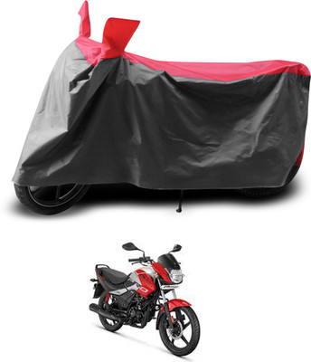 PAGORA Two Wheeler Cover for Hero(Passion Pro i3S, Grey, Red)