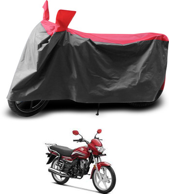PAGORA Two Wheeler Cover for Honda(CD 110 Dream, Grey, Red)