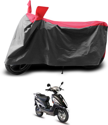 PAGORA Two Wheeler Cover for Hero(Electric Maxi, Grey, Red)