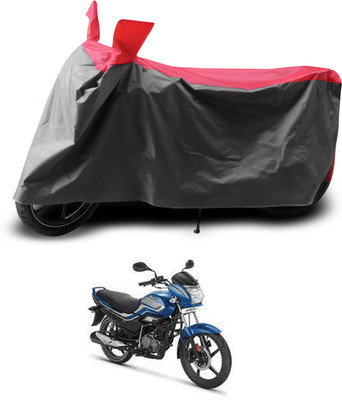 PAGORA Two Wheeler Cover for Hero(Super Splendor, Grey, Red)