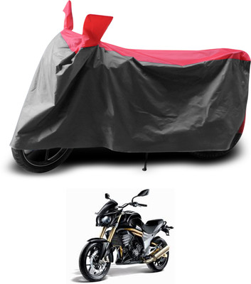 PAGORA Two Wheeler Cover for Mahindra(Mojo, Grey, Red)