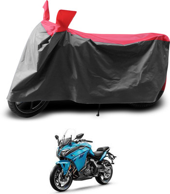 PAGORA Two Wheeler Cover for CFMoto(650GT, Grey, Red)