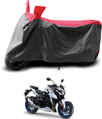 PAGORA Two Wheeler Cover for Suzuki(GSX, Grey, Red)