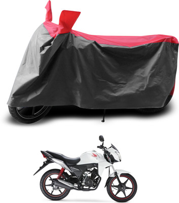 PAGORA Two Wheeler Cover for Honda(CB Twister, Grey, Red)