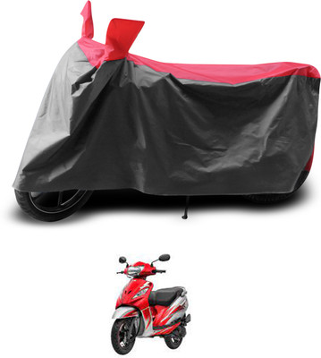 PAGORA Two Wheeler Cover for TVS(Wego, Grey, Red)