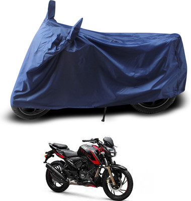 PAGORA Two Wheeler Cover for TVS(Apache RTR 200 4V, Blue)