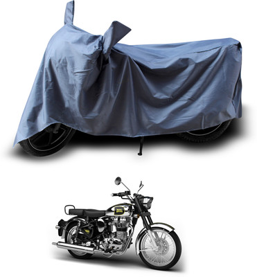 PAGORA Waterproof Two Wheeler Cover for Royal Enfield(Classic Chrome, Grey)