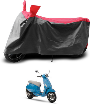 PAGORA Two Wheeler Cover for Vespa(Elegante 150, Grey, Red)