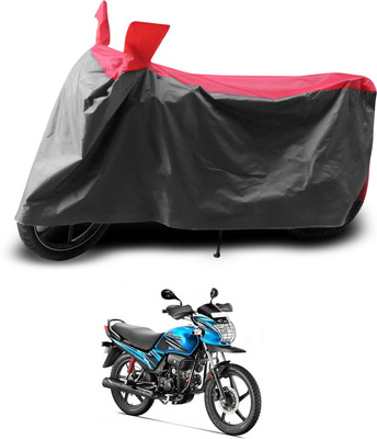 PAGORA Two Wheeler Cover for Hero(Passion Pro TR, Grey, Red)