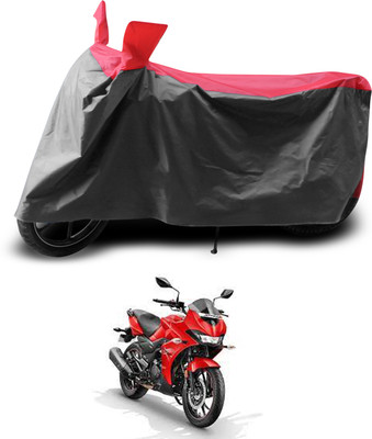 PAGORA Two Wheeler Cover for Hero(Xtreme 200S, Grey, Red)