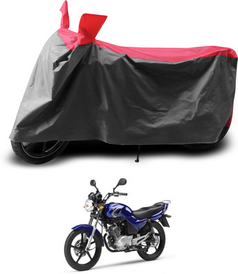 PAGORA Two Wheeler Cover for Yamaha(YBR 110, Grey, Red)