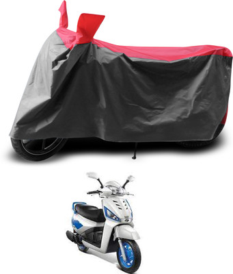 PAGORA Two Wheeler Cover for Mahindra(Gusto 125, Grey, Red)