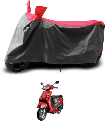 PAGORA Two Wheeler Cover for Indus(Yo EXL, Grey, Red)