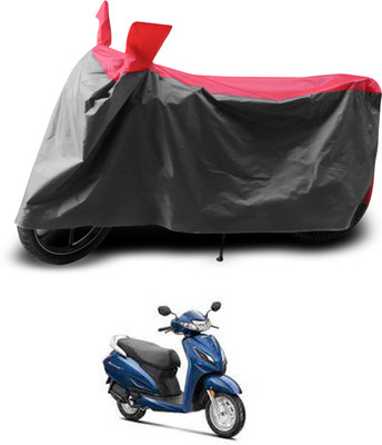 PAGORA Two Wheeler Cover for Honda(Activa 125, Grey, Red)