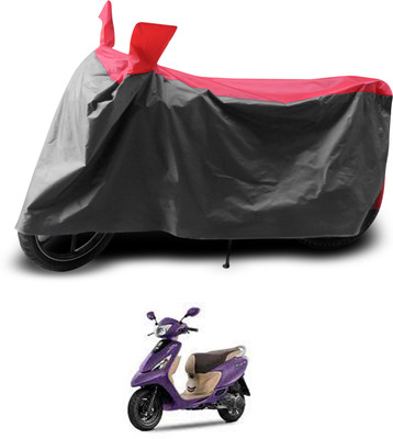 PAGORA Two Wheeler Cover for TVS(Scooty Zest 110, Grey, Red)