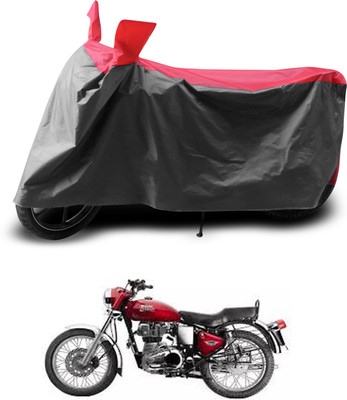 PAGORA Waterproof Two Wheeler Cover for Royal Enfield(Electra 4S, Grey, Red)
