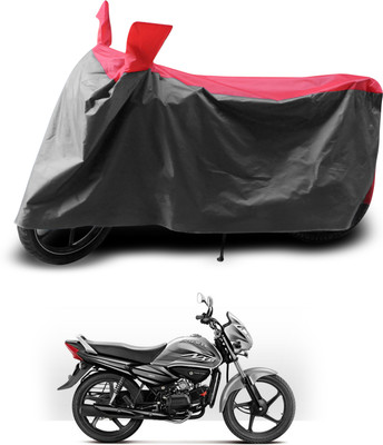 PAGORA Two Wheeler Cover for Hero(Splendor NXG, Grey, Red)
