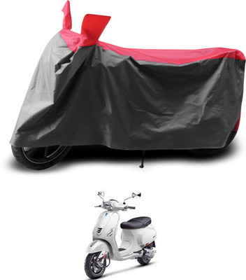 PAGORA Two Wheeler Cover for Piaggio(Vespa SXL 150, Grey, Red)