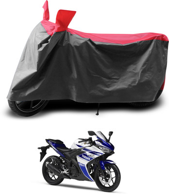 PAGORA Two Wheeler Cover for Yamaha(YZF R25, Grey, Red)