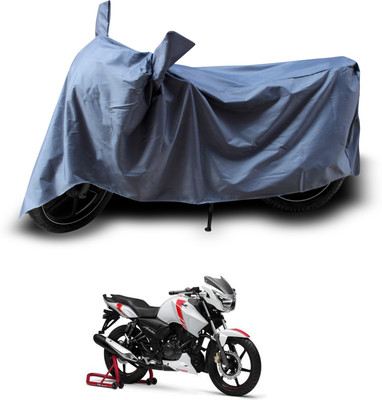PAGORA Two Wheeler Cover for TVS(Apache 150, Grey)