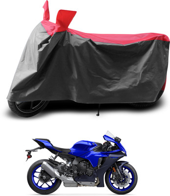 PAGORA Two Wheeler Cover for Yamaha(YZF R1, Grey, Red)