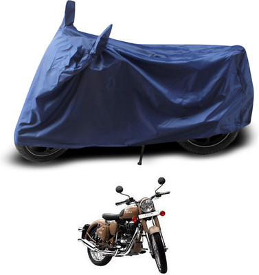PAGORA Two Wheeler Cover for Royal Enfield(Classic Desert Storm, Blue)