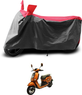 PAGORA Two Wheeler Cover for Okinawa(Lite, Grey, Red)