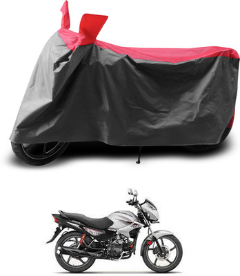 PAGORA Two Wheeler Cover for Hero(Glamour FI, Grey, Red)