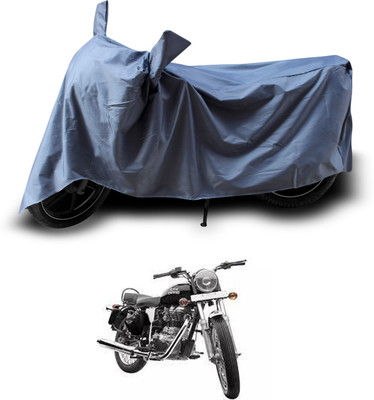 PAGORA Waterproof Two Wheeler Cover for Royal Enfield(Electra Delux, Grey)