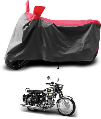 PAGORA Waterproof Two Wheeler Cover for Royal Enfield(Classic Chrome, Grey, Red)