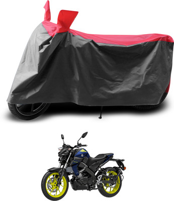 PAGORA Two Wheeler Cover for Yamaha(MT-15, Grey, Red)
