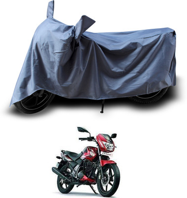 PAGORA Two Wheeler Cover for TVS(Flame SR125, Grey)