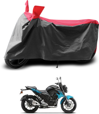 PAGORA Two Wheeler Cover for Yamaha(FZ-S, Grey, Red)