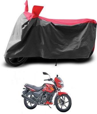 PAGORA Two Wheeler Cover for TVS(Flame DS 125, Grey, Red)