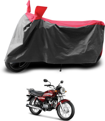 PAGORA Two Wheeler Cover for Hero(HF Dawn, Grey, Red)